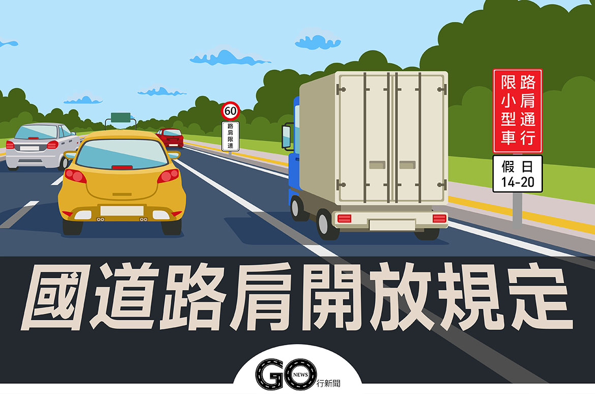 國道路肩開放規定:原則限速60公里、匝道前不得變換車道 超速龜速